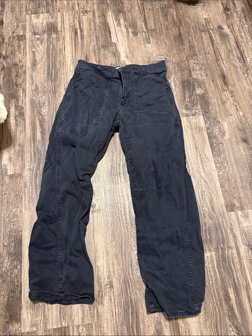 Madewell Straight-Leg Pants in Navy